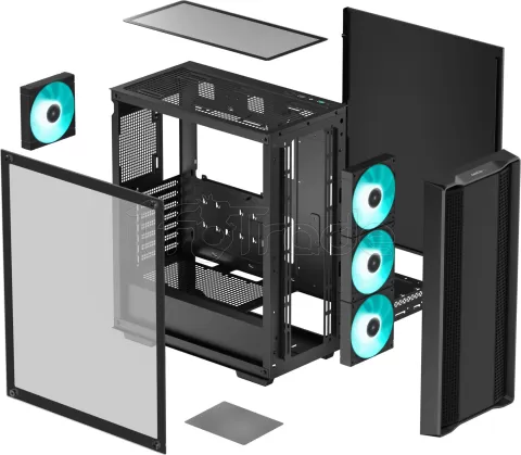 Photo de Boitier Moyen Tour ATX DeepCool CC560 V2 avec panneau vitré (Noir)