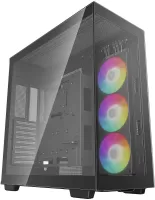 Photo de Boitier Moyen Tour ATX DeepCool CH780 RGB avec panneaux vitrés (Noir)