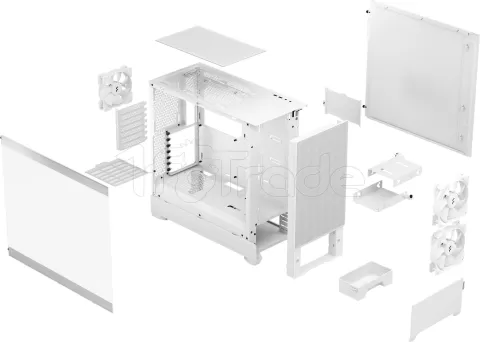 Photo de Boitier Moyen Tour ATX Fractal Design Pop Air avec panneau vitré (Blanc)