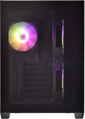 Photo de Boitier Moyen Tour ATX FSP CMT380 RGB avec panneaux vitrés (Noir)