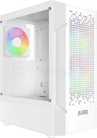 Photo de Boitier Moyen Tour ATX Gamdias Aura GC7 RGB avec panneau vitré (Blanc)