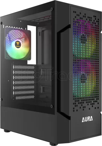 Photo de Boitier Moyen Tour ATX Gamdias Aura GC7 RGB avec panneau vitré (Noir)