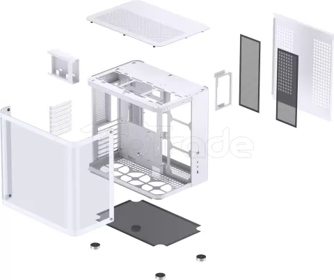 Photo de Boitier Moyen Tour ATX Jonsbo TK-2 2.0 avec panneaux vitrés (Blanc)