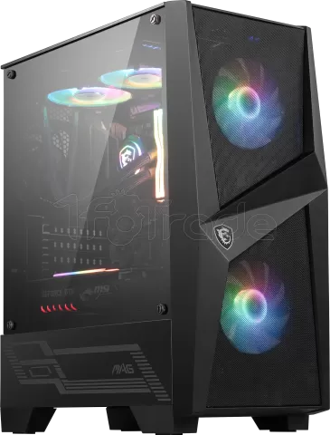 Photo de Boitier Moyen Tour ATX MSI Mag Forge 100M RGB avec panneau vitré (Noir)