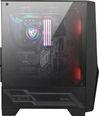 Photo de Boitier Moyen Tour ATX MSI Mag Forge 100M RGB avec panneau vitré (Noir)