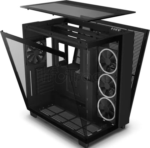 Photo de Boitier Moyen Tour ATX NZXT H9 Elite RGB avec panneaux vitrés (Noir)