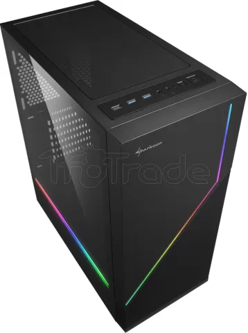 Photo de Boitier Moyen Tour ATX Sharkoon RGB Flow RGB avec panneau vitré (Noir)