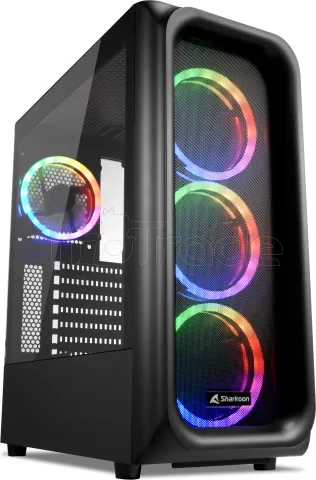 Photo de Boitier Moyen Tour ATX Sharkoon TK5M RGB avec panneau vitré (Noir)