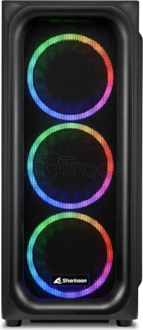 Photo de Boitier Moyen Tour ATX Sharkoon TK5M RGB avec panneau vitré (Noir)