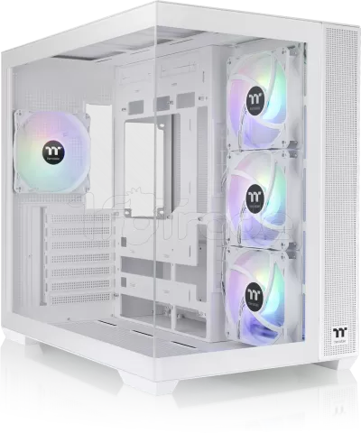 Photo de Boitier Moyen Tour ATX Thermaltake View 380 TG RGB avec panneau vitré (Blanc)