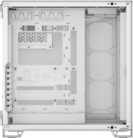 Photo de Boitier Moyen Tour E-ATX Corsair 6500D Airflow RGB avec panneau vitré (Blanc)