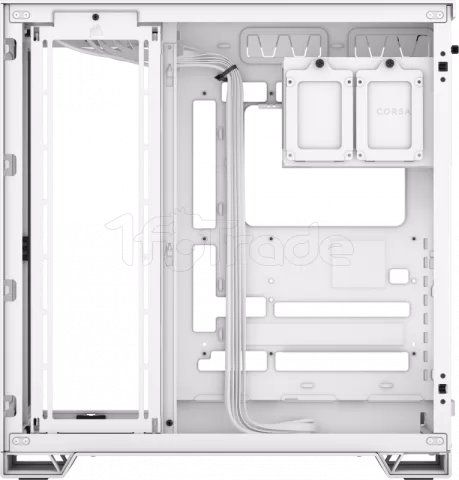 Photo de Boitier Moyen Tour E-ATX Corsair 6500X avec panneaux vitrés (Blanc/Argent)