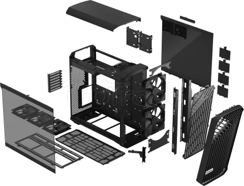 Photo de Boitier Moyen Tour E-ATX Fractal Design Torrent avec panneaux vitrés (Noir)