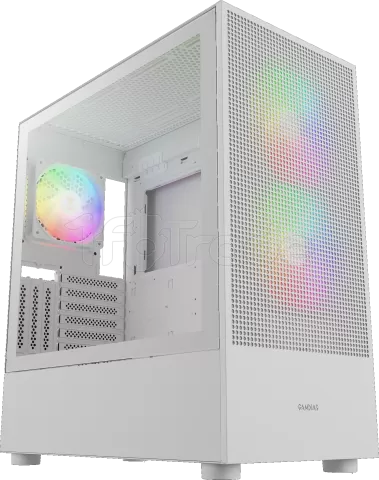 Photo de Boitier Moyen Tour E-ATX Gamdias Talos M3 Mesh RGB (Blanc)