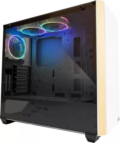 Photo de Boitier Moyen Tour E-ATX InWin 216 RGB avec panneau vitré (Blanc)