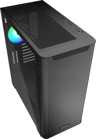 Photo de Boitier Moyen Tour E-ATX Sharkoon M30 RGB avec panneau vitré (Noir)