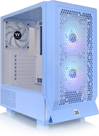 Photo de Boitier Moyen Tour E-ATX Thermaltake Ceres 330 TG RGB avec panneau vitré (Bleu)