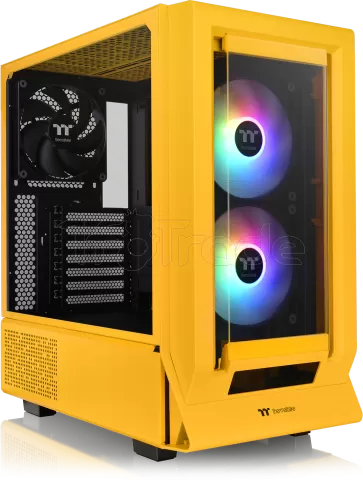 Photo de Boitier Moyen Tour E-ATX Thermaltake Ceres 350 MX RGB avec panneaux vitrés (Jaune)