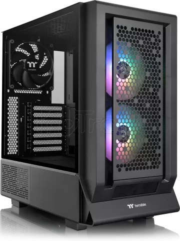 Photo de Boitier Moyen Tour E-ATX Thermaltake Ceres 350 MX RGB avec panneaux vitrés (Noir)