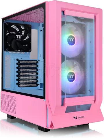 Photo de Boitier Moyen Tour E-ATX Thermaltake Ceres 350 MX RGB avec panneaux vitrés (Rose)