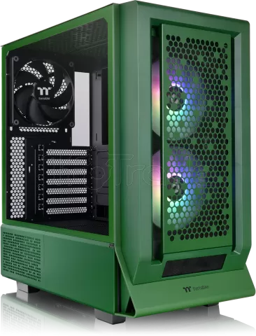 Photo de Boitier Moyen Tour E-ATX Thermaltake Ceres 350 MX RGB avec panneaux vitrés (Vert)