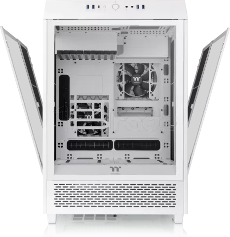 Photo de Boitier Moyen Tour E-ATX Thermaltake The Tower 500 avec panneaux vitrés (Blanc)