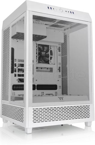 Photo de Boitier Moyen Tour E-ATX Thermaltake The Tower 500 avec panneaux vitrés (Blanc)