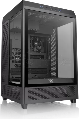 Photo de Boitier Moyen Tour E-ATX Thermaltake The Tower 500 avec panneaux vitrés (Noir)