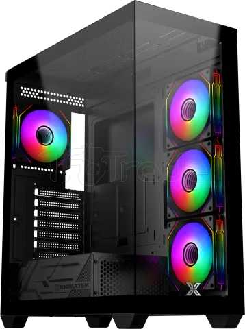 Photo de Boitier Moyen Tour E-ATX Xigmatek Blast RGB avec panneaux vitrés (Noir)