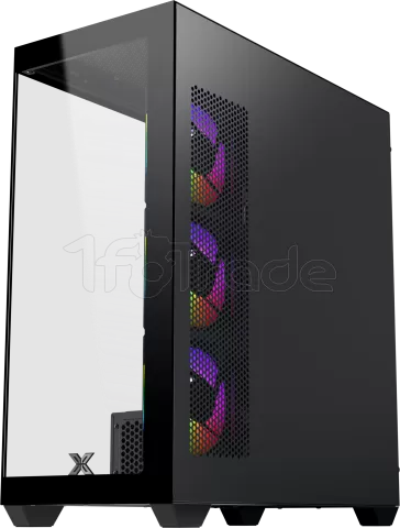 Photo de Boitier Moyen Tour E-ATX Xigmatek Blast RGB avec panneaux vitrés (Noir)