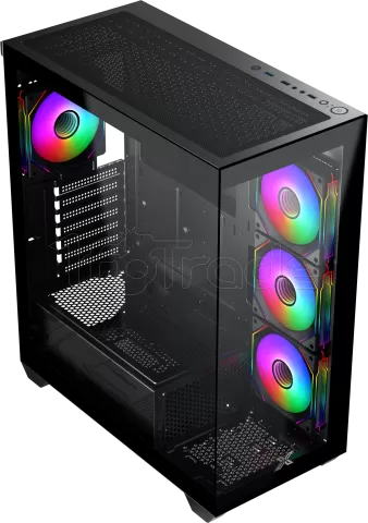 Photo de Boitier Moyen Tour E-ATX Xigmatek Blast RGB avec panneaux vitrés (Noir)