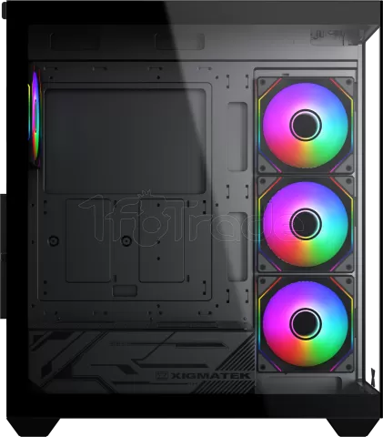 Photo de Boitier Moyen Tour E-ATX Xigmatek Blast RGB avec panneaux vitrés (Noir)