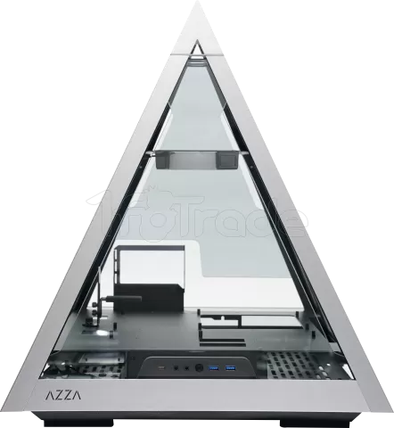 Photo de Boitier Pyramide E-ATX Azza Pyramid L 4.0 avec panneaux vitrés (Argent)