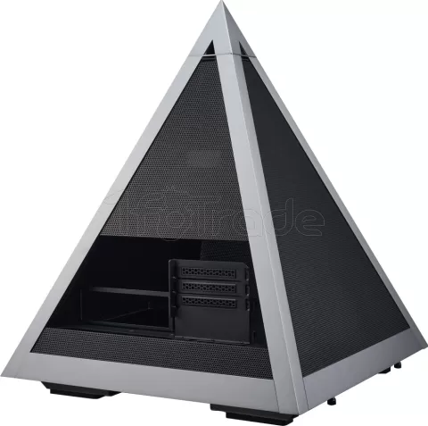 Photo de Boitier Pyramide E-ATX Azza Pyramid Mesh (Argent/Noir)