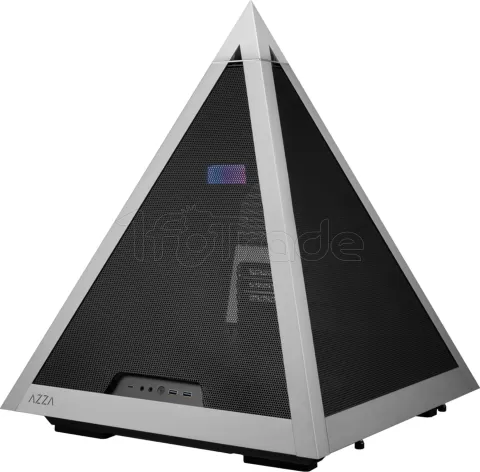 Photo de Boitier Pyramide E-ATX Azza Pyramid Mesh (Argent/Noir)