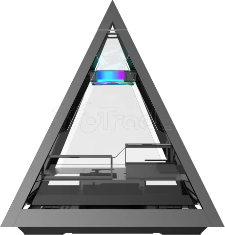 Photo de Boitier Pyramide E-ATX Azza Pyramide avec panneaux vitrés (Argent)