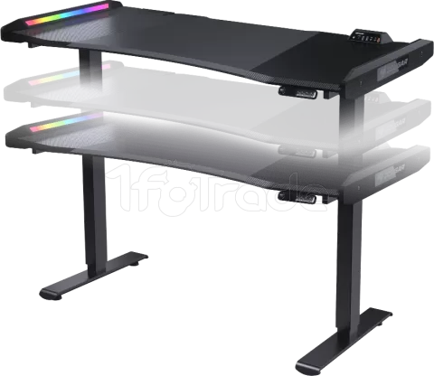 Photo de Bureau Gamer ergonomique motorisé Cougar E-Mars RGB (Noir)