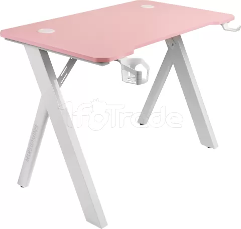 Photo de Bureau Gamer Mars Gaming MGD100 RGB (Rose/Blanc)