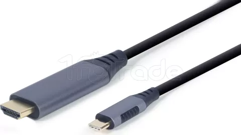 Photo de Câble Adaptateur CableXpert USB-C vers HDMI 1,8m (Noir)