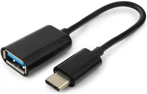 Photo de Câble Adaptateur CableXpert USB-C/A 2.0 OTG MF 20cm (Gris)