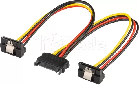 Photo de Câble adaptateur Goobay alimentation S-ATA femelle vers 2xS-ATA 20cm