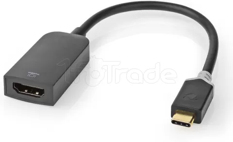 Photo de Câble adaptateur Nedis USB-C vers HDMI 1.4 - 20cm M/F (Noir)