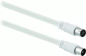 Photo de Câble antenne coaxial T'nB 1,5m M/F (Blanc)