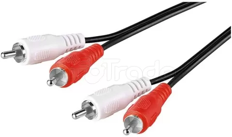 Photo de Cable audio 2xRCA Goobay 15m M/M (Noir)