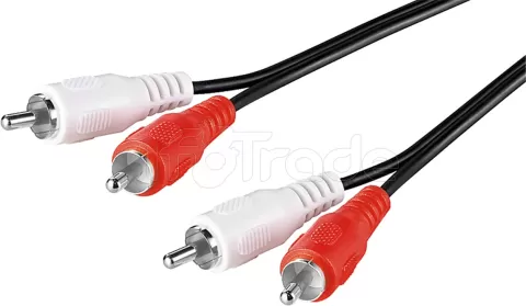 Photo de Câble audio 2xRCA Goobay 1,5m M/M (Noir)