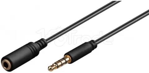 Photo de Câble Audio Goobay Jack 3"1/2 MF 1m (Noir)