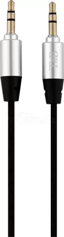 Photo de Câble audio Jack 3,5mm T'nB M/M 3m (Argent/Noir)