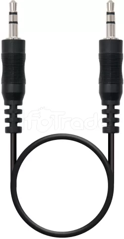 Photo de Câble audio Nanocable Jack 3,5mm M/M 1,5m (Noir)