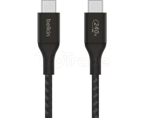 Photo de Câble Belkin BoostCharge USB-C 1m M/M 240W (Noir)