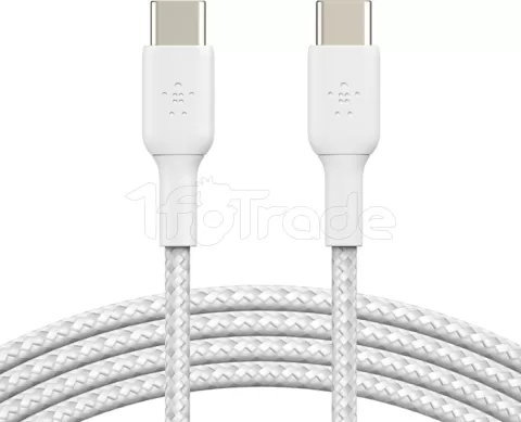 Photo de Câble Belkin BoostCharge USB-C 1m M/M 60W (Blanc)